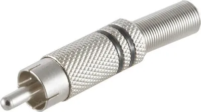 Obrázok produktu pre ShiverPeaks S/CONN maximálna konektivita RCA konektor kovový 6 mm, čierny (52000-S)