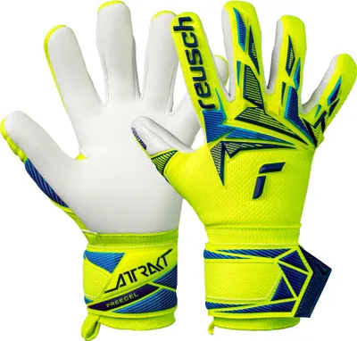 Produktbild von Reusch Torwarthandschuhe Attrakt Freegel Advance Junior mit atmungsaktiven Mesh-Einsätzen 2005 safe yellw/sharp blue 7