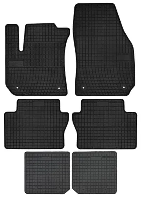 Produktbild von Gummi-Fußmatten für Opel Zafira B 2005-2014 (Minivan) – Schwarz, passgenau – Wielganizator SolidPRO