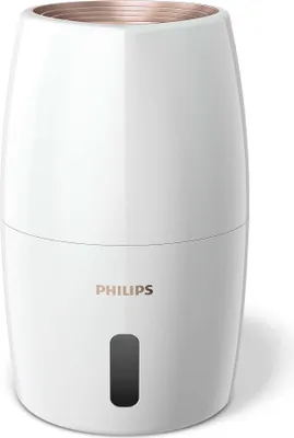 Zdjęcie produktu dla Philips | HU2716/10 | Nawilacz | 17 W | Pojemno zbiornika na wod 2 L | Odpowiedni do pomieszcze o powierzchni do 32 m | Parowanie NanoCloud | Wydajno nawilania 200 ml/godz | Biay
