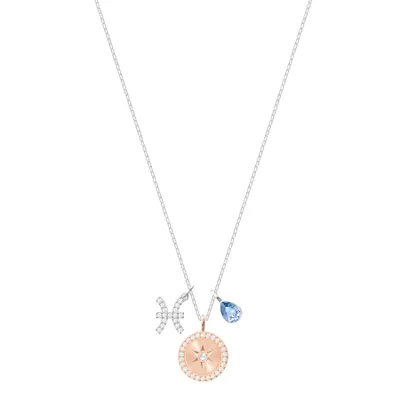 Produktbild von Swarovski Zodiac Anhänger, 5349219 Fische, grünblau, rhodiniert
