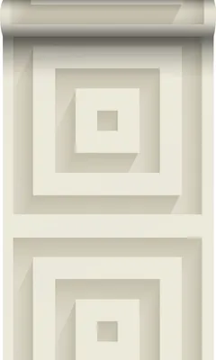 Obrázok produktu pre Origin Wallcoverings tapety 3D štvorce biele 50 x 900 cm