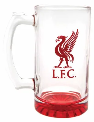 Bierglas mit Vereinswappen, 425 ml, ca. 15 cm, im Acetatkarton