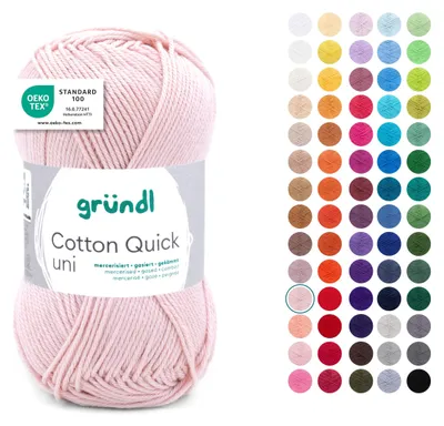 Image de Gründl Coton quick uni,50g.100%coton,mercerisé,fil à crocheter et à tricoter,50g / 125 m,NS 3-4 149