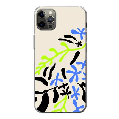 Produktbild von MuchoWow® Handyhülle Schutzhülle Hülle für iPhone 12 Pro Max Blatt - Abstrakt - Muster Silikon Softcase Handy Hülle - Hartschale