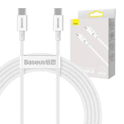 Produktbild von Baseus Superior Series Kabel USB-C auf USB-C, 100W, 2m (weiß)