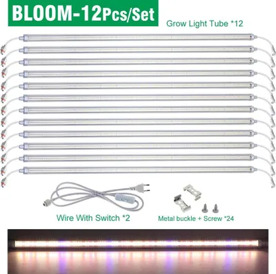 Immagine prodotto di Lampada LED per piante T8 - Tubo Bloom - Spettro completo 660 nm 730 nm - 30 W - SMD2835 - CA 85–265 V - Spettro commutabile