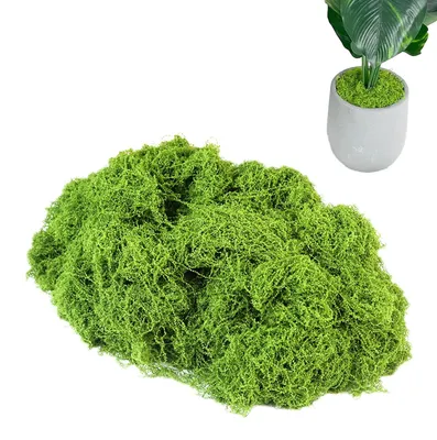 Produktbild von 100 g künstliches Moos zur Dekoration, künstliches Moos für Bastelprojekte, Moosdekoration, künstliche Pflanzen für Blumentöpfe, künstliche Pflanzen, Krippengestaltung, Aquarium