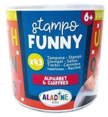 Produktbild von ALADINE - Kinder Stempel Funny Buchstaben & Zahlen