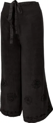 Produktbild von Palazzohose, Langer Boho Hosenrock, Wickelhose, Sommerhose Schwarz - Modell 4, Damen, Viskose, Hosen