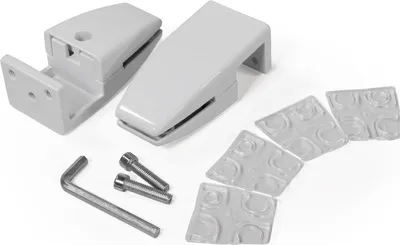 Produktbild von Clip für Trennwand imstande weiß 2er-Pack