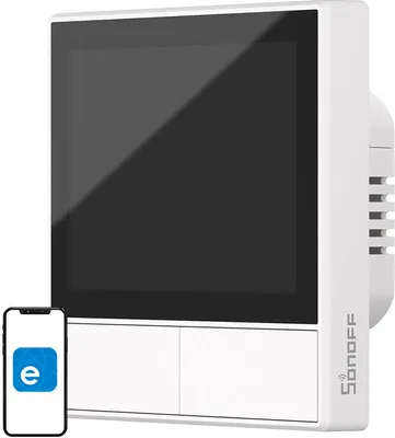 Image de Sonoff NSPanel Smart Scene Wall Switch, actionneur de commutation avec écran et panneau tactile, WiFi, blanc