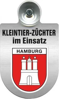 Produktbild von Einsatzschild Windschutzscheibe -Kleintierzüchter im Einsatz - incl. Regionen nach Wahl - 309360 - Color - Region Hamburg