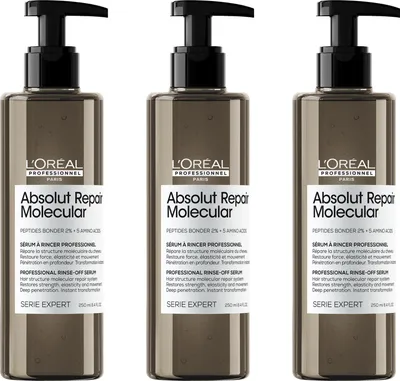 Produktbild von Serie Expert Absolut Repair Molecular Rinse-Off Serum 3x250 ml
