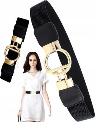 Zdjęcie produktu dla Pasek damski - Elegancki styl - Wygodny elastyczny pasek - Ponadczasowa elegancja - Mocna jakość materiału - Model H48 - Elastyczny i szykowny