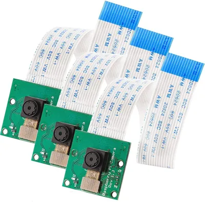 Produktbild von AZ-Delivery Module Kamera für Raspberry Pi mit 15 cm Flexkabel und 5MP HD Cam, 3x Kamera