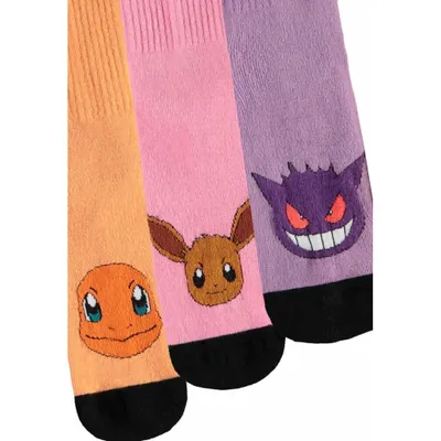 Produktbild von Pokemon Socken 3er-Pack Heads Colormix 35-38