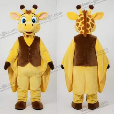 Obrázok produktu pre Zamatová, žltá maskot žirafa