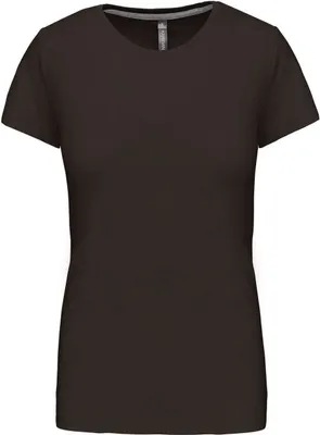 Produktbild von Kariban Damen T-Shirt Crew Neck Kurzarm Rundhals Kurzarmshirt Sommer, Größe:3XL, Farbe:Dark Khaki