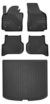 Produktbild von Gummimatten + Kofferraumwanne für SEAT Altea 2004-2015 (Minivan, oberer Ladeboden, XL) – Schwarz, passgenau – Wielganizator