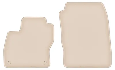 Produktbild von DURBAN Beige Velours-Fußmatten vorne für Ford Focus MK3 Schrägheck, Limousine, Kombi (2010-2018)