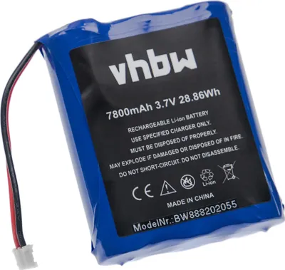 Produktbild von vhbw Akku kompatibel mit Technaxx TX-75 Türsprechanlage, Video-Türklingel (7800 mAh, 3,7 V, Li-Ion)