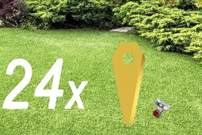 Obrázok produktu pre 24x nožov pre robotické kosačky | nože pre Bosch Indego