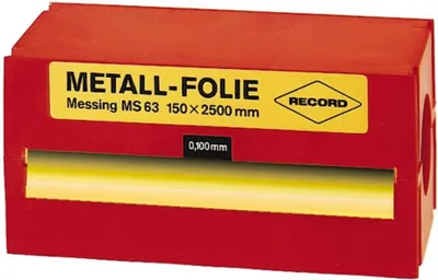 Obrázok produktu pre Kovová fólia z nehrdzavejúcej ocele 150x2500x0,050mmRECORD