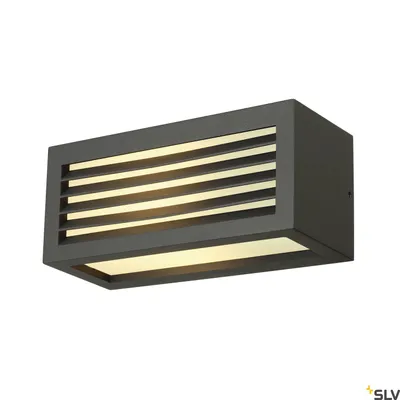 Obrázek produktu pro Box-L Nástěnné svítidlo hranaté IP44 nahoru/dolů E27 antracitová barva