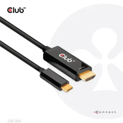 Immagine prodotto di Club 3D CAC-1334 Club3D HDMI-Kabel A -> USB-C aktiv 4K60Hz 1,8m retail