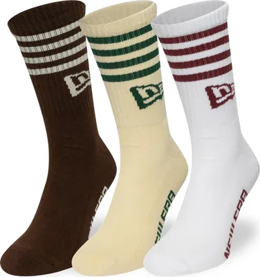 Produktbild von New Era Socken Stripe Crew 3er Pack bunt 39-42