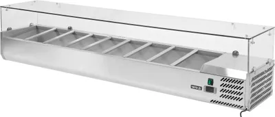 Obrázek produktu pro Chladicí vitríny s 9 zásuvkami GN 1/3 a skleněnou konstrukcí