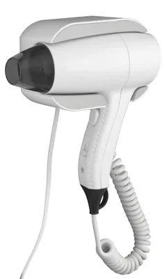 Immagine prodotto di Phon da parete 1200 W bianco con corpo in ABS | Tramontana