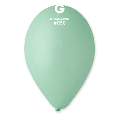 Zdjęcie produktu dla Balony lateksowe Gemar - cyjan - 100 sztuk - 26 cm