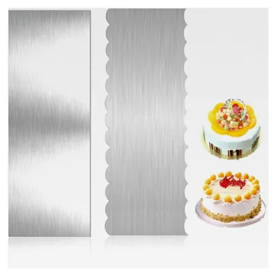 Produktbild von Tortenspachtel für Torten 2 Stück Edelstahl Kuchenschaber