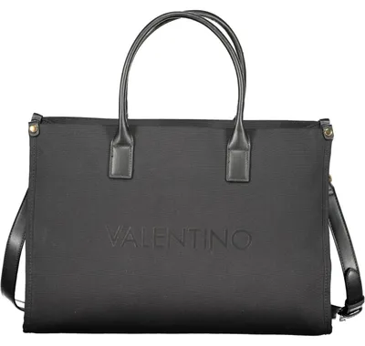 Produktbild von Elegante Schwarze Damenhandtasche mit Umhängegurt und Logo-Detail