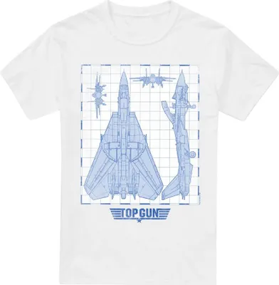 Produktbild von Top Gun - T-Shirt für Herren TV6838 (M) (Weiß)