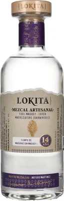 Image de Lokita 14 Años 100% Maguey Mezcal Artesanal 47% Vol. 0,7l