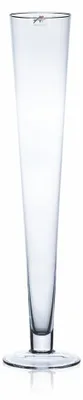 Produktbild von Bodenvase, Glasvase CIELO mit Fuß konisch rund H. 60cm D.11cm Sandra Rich