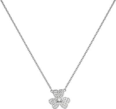 Produktbild von Schöne 925 Sterling Silber (Rhodiniert) Damen - Halskette - 13mm; TRS22975