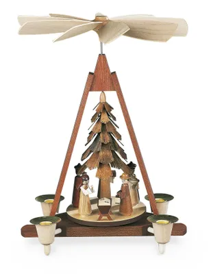 Produktbild von 1-stöckige Weihnachtspyramide - Christi Geburt (29cm) von Müller Kleinkunst