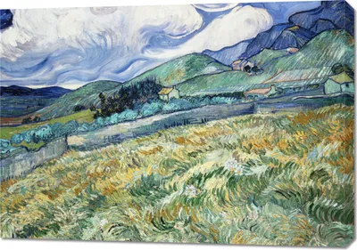 Produktbild von Bild 100x70cm Saint-Rémy, Van Gogh Vintage für das Wohnzimmer