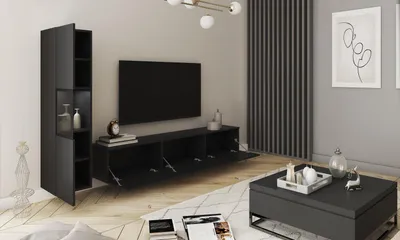 Obrázek produktu pro Obývací stěna ZOELA 1  - černá grafitová