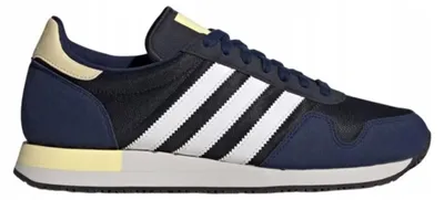 Produktbild von Adidas USA 84 GX4584 leichte Freizeitschuhe aus Textil und Wildleder in Legacy Ink / Mandelgelb