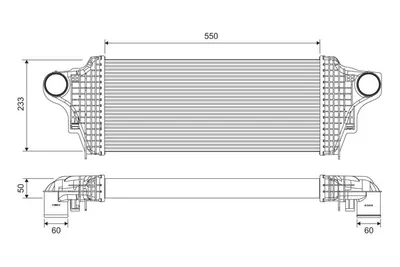 Produktbild von VALEO 818320 Ladeluftkühler LLK passend für MERCEDES-BENZ M-Klasse (W164) Turbo Intercooler