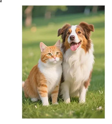 Produktbild von Diamond Painting Hund Katze 30x40cm Bastelset Tiere Erwachsene Wanddeko