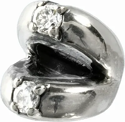Imagen del producto de CarloBiagi, dije con forma de charm, joyería, anillo, circonita, plata de ley 925, modelo BBSCZ50C