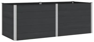 Produktbild von vidaXL Hochbeet Schwarz 250 x 100 x 91 cm