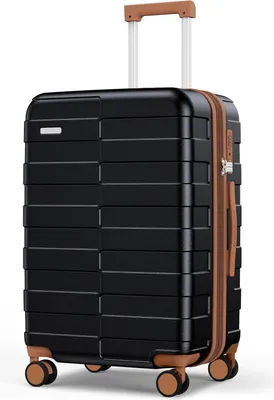 Produktbild von Vipbox Koffer Mittelgroß Hartschale 65cm Polycarbonat Leicht Premium Schwarz