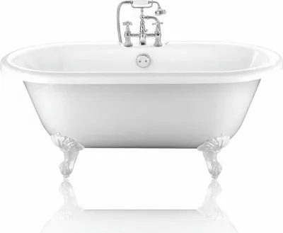 Produktbild von Freistehende Badewanne mit Füßen CHELSEA Adlerfüße WEISS 154 cm
